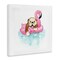 Stupell Industries Bulldog in Pool Float Canvas Wall Art Design by Geoff Allen